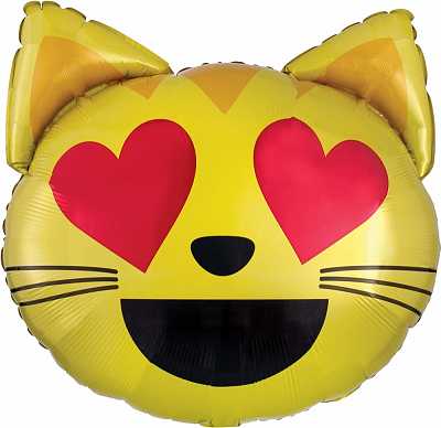 Воздушный шар Кошка влюблённая